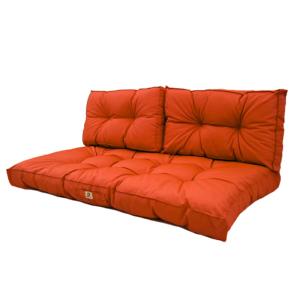 Cojines para salón de jardín acolchados 100x50 cm naranja