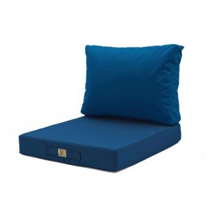 Cojines para salón de jardín desenfundables 60x70cm azul pe…
