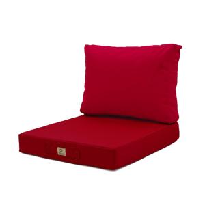 Cojines para salón de jardín desenfundables 60x70cm rojo