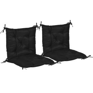 Cojines para silla 50x98x8 cm negro