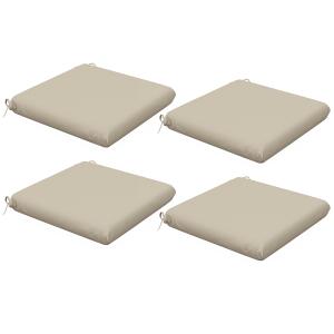 Cojines para sillas 47x47x7 cm beige