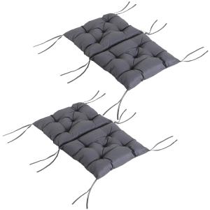 Cojines para sillas 50x98x8 cm gris oscuro