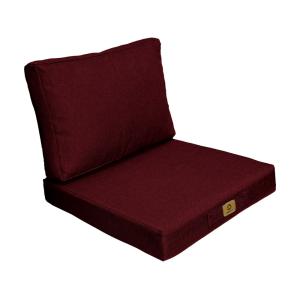 Cojines para sillón efecto lino desenfundables 60x60cm ciru…