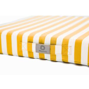 Cojines para sofá jardín 60x60cm - Rayas amarillas