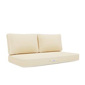 Cojines premium para sofá jardín 120x60cm - Amarillo