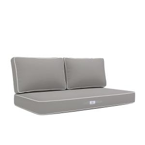 Cojines premium para sofá jardín 120x60cm - Gris claro