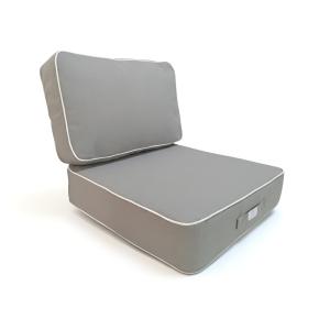 Cojines premium para sofá jardín 60x60cm - Gris claro