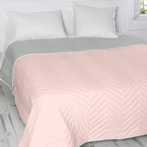 Colcha 100% algodón rosa palo 180x260 cm (cama 80/90)