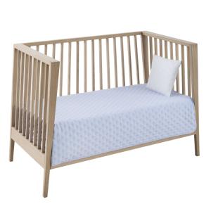 Colcha boutí 100x140x1 cm celeste