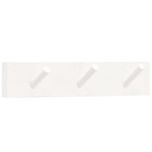 Colgador de pared de madera maciza en tono blanco de 26x5cm