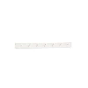 Colgador de pared de madera maciza en tono blanco de 61x5cm