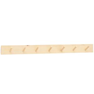 Colgador de pared de madera maciza en tono natural de 61x5cm