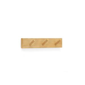 Colgador de pared de madera maciza en tono olivo de 26x5cm