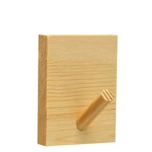 Colgador de pared de madera maciza en tono olivo de 8x6cm