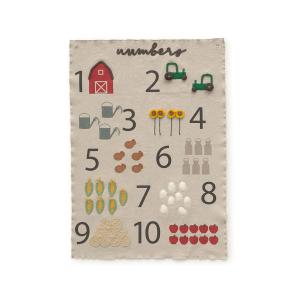 Colgador de pared números de la granja