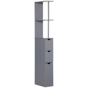 Columna de baño gris 15 x 33 x 136.5 cm