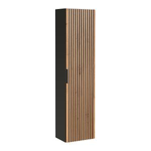 Columna de pared 1 puerta estratificado beige negro