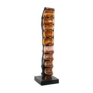 Columna decorativa teca bicolor alt. 154 cm