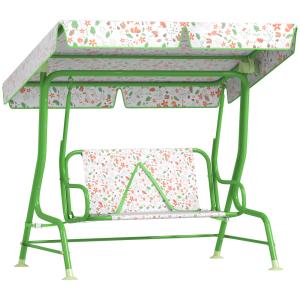 Columpio jardín infantil 112x75x120 cm verde