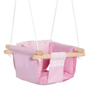 Columpio para bebé color rosa 40 x 40 x 180 cm