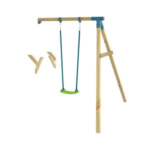 Columpio sencillo con asiento madera marrón FSC®