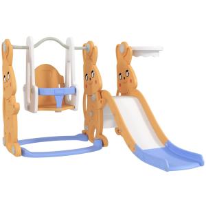 Columpio y Tobogán 147.5x160x107 cm Naranja