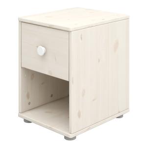 Cómoda 1 cajón pino macizo blanco 51,8x36cm