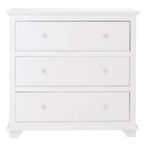 Cómoda blanca con 3 cajones