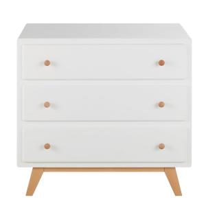 Cómoda de 3 cajones blanca 85 cm