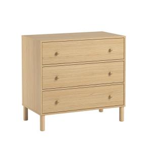 Cómoda de 3 cajones - L90 cm - TELA