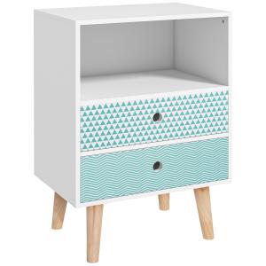 Cómoda de madera 45x30x65cm blanco