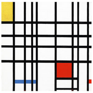 Composición en Amarillio, Azul y Rojo - Piet Mondrian - 60x…