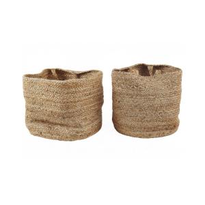 Conjunto de 2 cestas yute arena