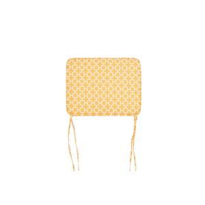 Conjunto de 2 cojines amarillos para silla de jardín