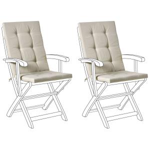 Conjunto de 2 cojines de respaldo asiento  Gris pardo