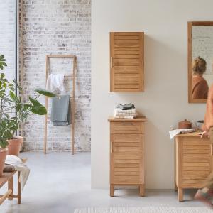 Conjunto de 2 muebles de teca maciza