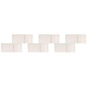 Conjunto de 6 cojines de jardín  50 x 71 cm Beige claro
