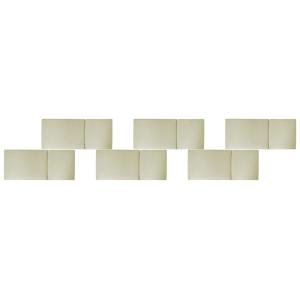 Conjunto de 6 cojines de jardín  50 x 71 cm Verde