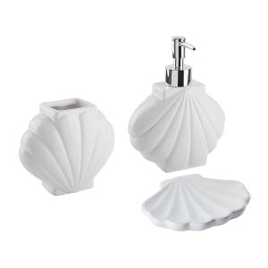 Conjunto de accesorios de baño de cerámica blanca