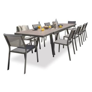 Conjunto de comedor jardín 10 plazas