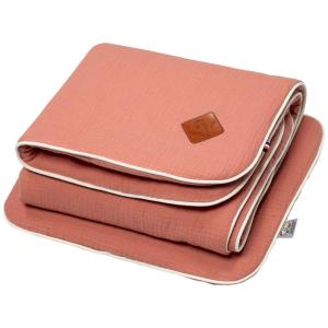 Conjunto de manta y cojín para cuna o moisés Terracotta 50x…