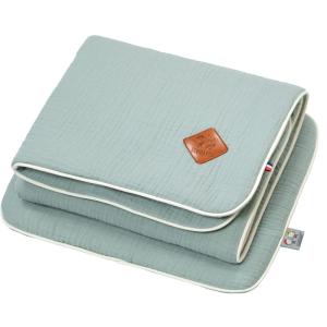 Conjunto de manta y cojín para cuna o moisés Vert de gris 5…