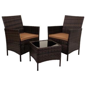 Conjunto de mesa y 2 sillones mesa:45x45x39h-sillon:(2)68x5…