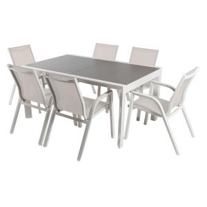 Conjunto de mesa y sillas para exterior mesa extensible cri…