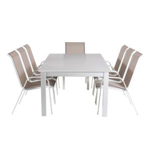 Conjunto de mesas y sillas de exterior extensible 152 a 210…