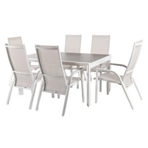 Conjunto de mesas y sillas de jardín sillones reclinables b…