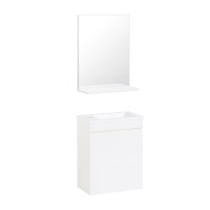 Conjunto de muebles de baño armario con espejo blanco