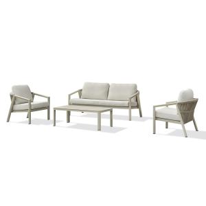 Conjunto de muebles de jardín bajos para 4/5 personas - gre…