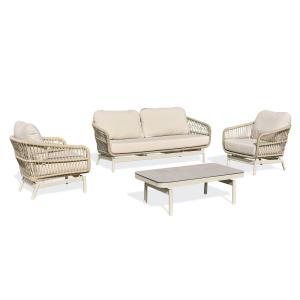 Conjunto de muebles de jardín bajos para 5 personas - greig…