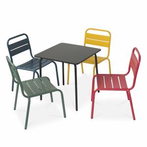 Conjunto de muebles de jardín para niños multicolor